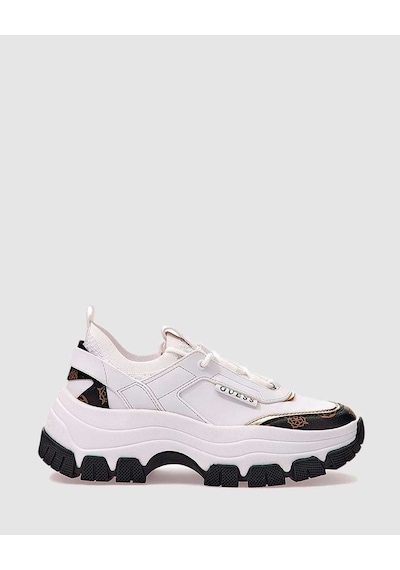 White Kadın Guess Braydin Logo Running Kadın Ayakkabı FL8BYDSMF12