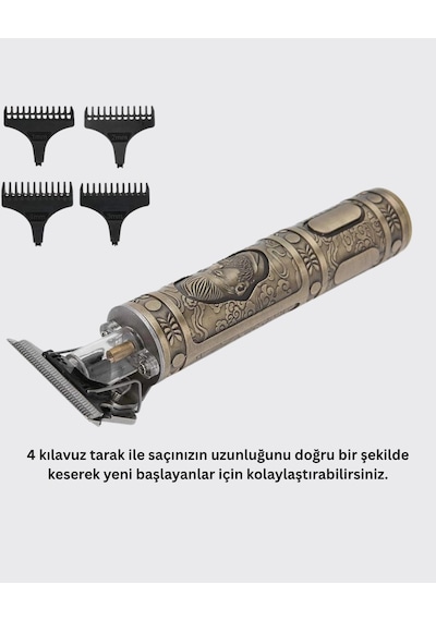 Ceylan Adam Dayanıklı Çelik Kafa Ve Güçlü Motorlu Saç Sakal Makinesi