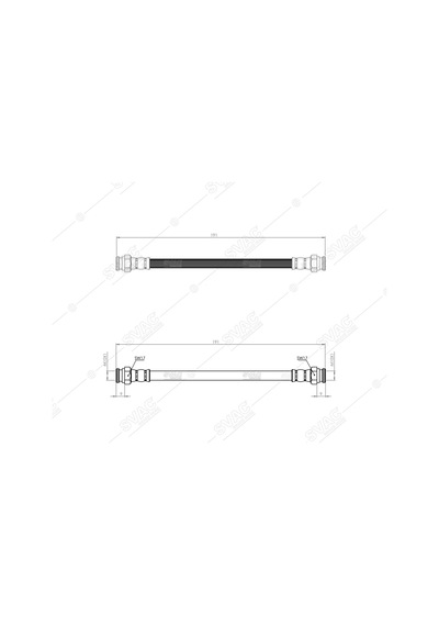 SVAC 900156 Arka Fren Hortumu Punto 99-09 Idea 05-