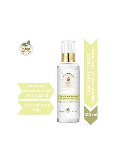 Tr Skın Care Toner Yağlı Ciltler İçin Sebum Dengeleyici Ve Arındırıcı Yüz Toniği Gül & Portakal Çiçeği