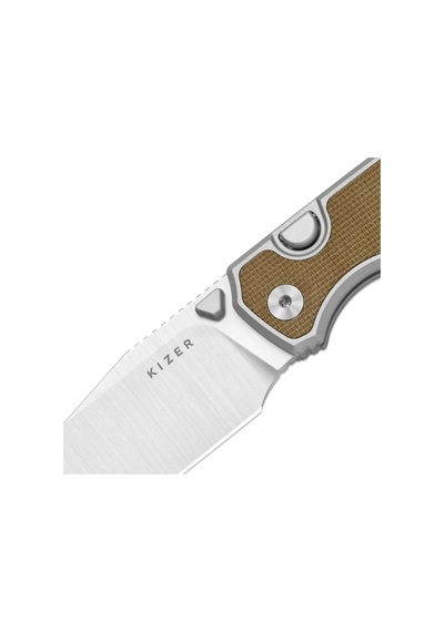 Kizer Wharning Kizer Button Liner Lock Wharnclıff S45vn Kizerb 3738a1 Kamp Çakısı Kum