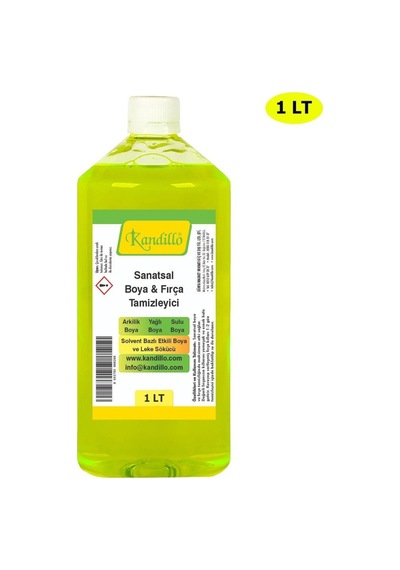 Sanatsal Boya ve Fırça Temizleyici Sıvı 1 L Leke Sökücü