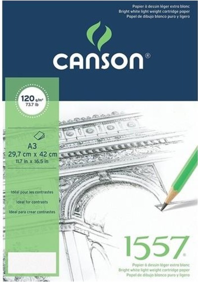 Canson 1557 Eskiz Defteri 120Gr. 40 Yaprak. A3