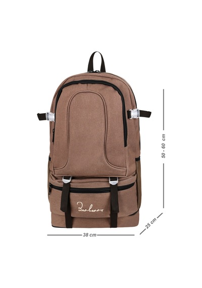 Galb Leather Seyahat Gunluk Outdoor Bel Ve Omuz Destekli Cift Suluklu Laptop Bolmeli Dagci Sirt Cantasi siyah