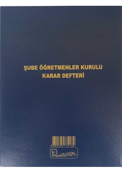 Kocaoluk Şube Öğretmenler Kurul Karar Defteri