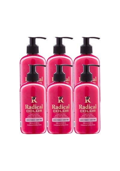 Radical Color New 25/candypink Amonyaksız Su Bazlı Saç Boyası 250 Ml 6 Adet Şeker Pembesi