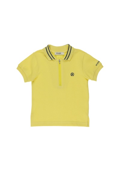 Erkek Bebek Sarı Polo Yaka Tişört 3886814