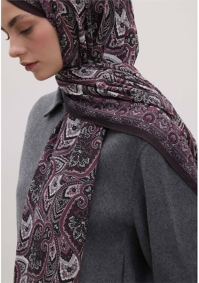 Freshscarfs Vintage Echo Desen Şal Erik Çürüğü