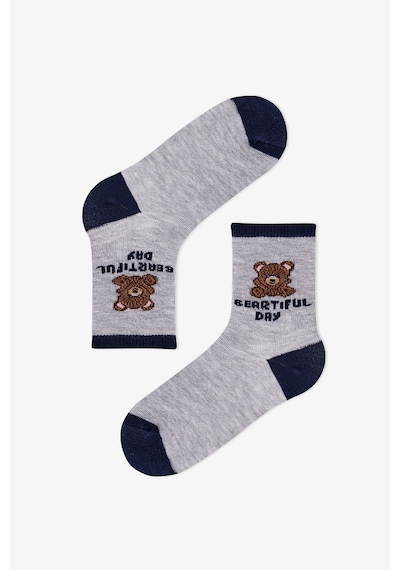 Penti Erkek Çocuk Navy Teddy 4lü Soket Çorap Dark Blue