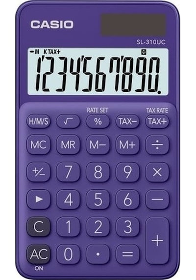 Casio SL-310UC-PL Cep Tipi 10 Hane Hesap Makinesi