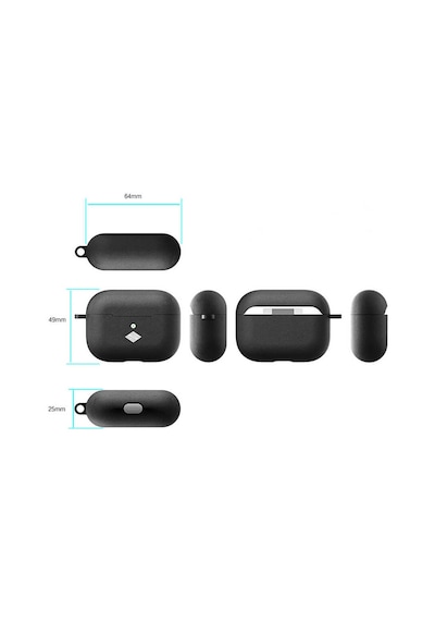 Apple Uyumlu AirPods Pro Kilif Zore Airbag 19 Deri Görünümlü Kilif 554232150