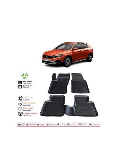 Fiat Egea Cross 2024 Model 4d Havuzlu Paspas