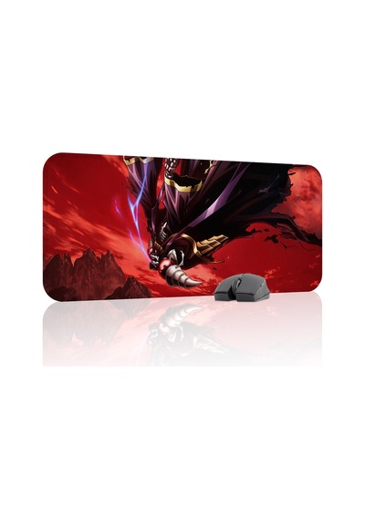 Overlord Kaymaz Dikişli Kauçuk Oyuncu Mousepad V1 - 70x30 Xl Gaming Mouse Pad Fare Altlığı