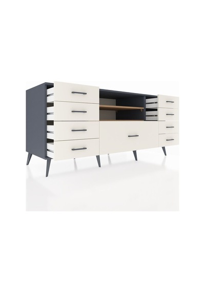 Kronos Konsol 2 Raflı 9 Çekmeceli 176x59x83 Antrasit-çam/aytaşı Çam/aytaşı Kronos Konsol 2 Raflı 9 Çekmeceli 176x59x83 Antrasit-çam/aytaşı Çam/aytaşı