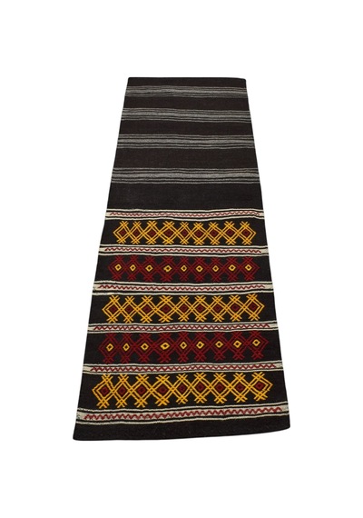 Zehra Abla Halı El Dokuma Nadir Otantik Kağızman Yün Yolluk Kilim 6305