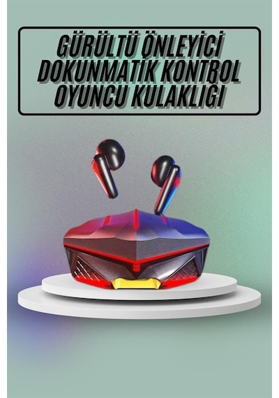 Dokunmatik - 604 - Kontrol Tws Işıklı Kulakiçi Bluetooth Kulaklık Kablosuz - Kmrsfres - Oyuncu Kulaklığı