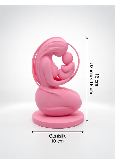 Modern Anne & Bebek Biblo Minimal Tasarım Dekoratif Obje Hediyelik Anneler Günü Hediyesi