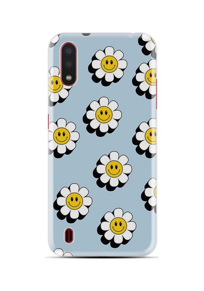 Samsung Galaxy Uyumlu A01 Kılıf Boutique Baskılı Resimli Gülen Papatyalar Pcode -023