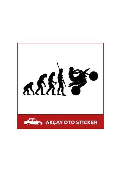 Insan Evrimi Sticker Motorsiklet Sticker Araba Sticker Evrim (531155299)