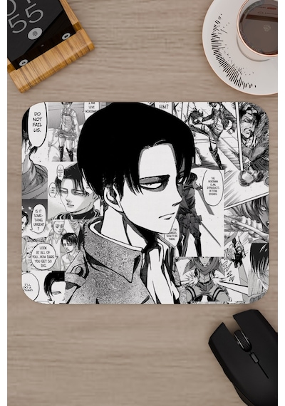 Levi Ackerman Anime V5 - 22x18 Gaming Kauçuk Kaymaz Taban Mouse Pad Fare Altlığı