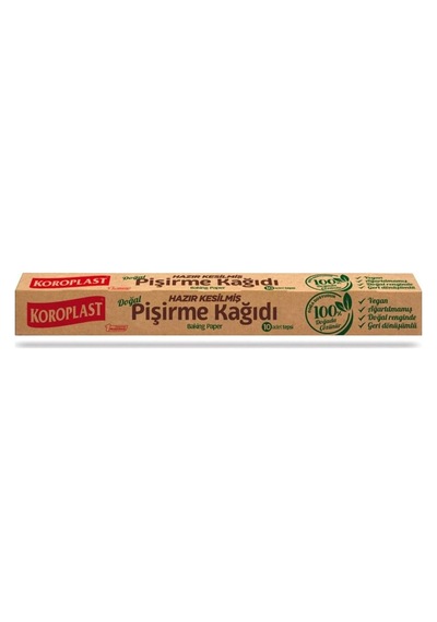 Koroplast Hazır Kesilmiş Doğal Pişirme Kağıdı 42 X 37 Cm 60'li Diğer