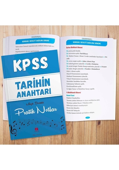 Kpss Tarihin Anahtarı Müzik Destekli Pratik Notlar - Umut Kaya