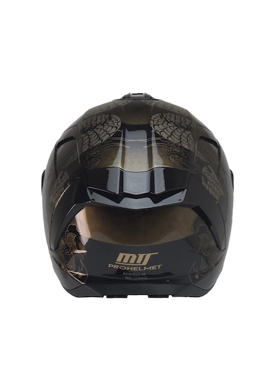 Mts X340 Coldy Gold Fullface Gold Camlı Motosiklet Kaskı Gold Siyah