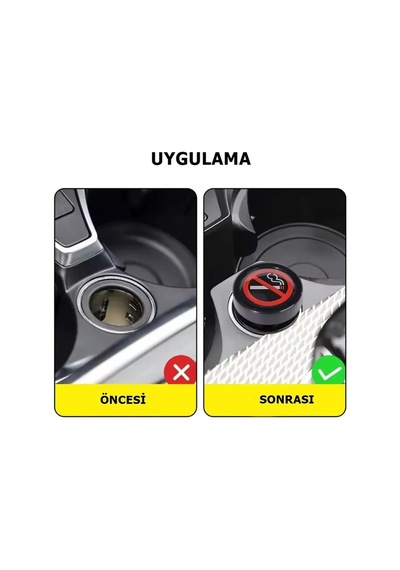 Trobus Sigara İçilmez Logolu Çakmaklık Soketi Kapak Yuvası Mavi