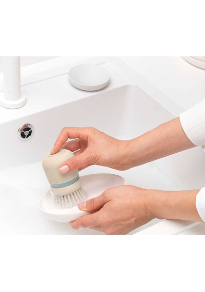 Brb-bra 252167-8710755252167-008-01-soft Beıge Sabun Hazneli Bulaşık Fırçası