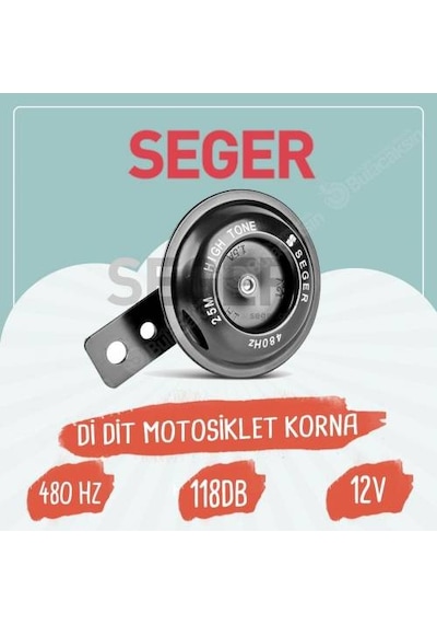 Seger M25 Didit Motorsiklet Kornası 12V 480 Hz 118 Db
