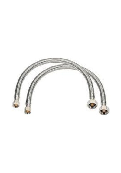 3/8 3/8 Klozet Bağlantı Hortumu Çelik Bağlantı Flex- 2 Adet 70 Cm