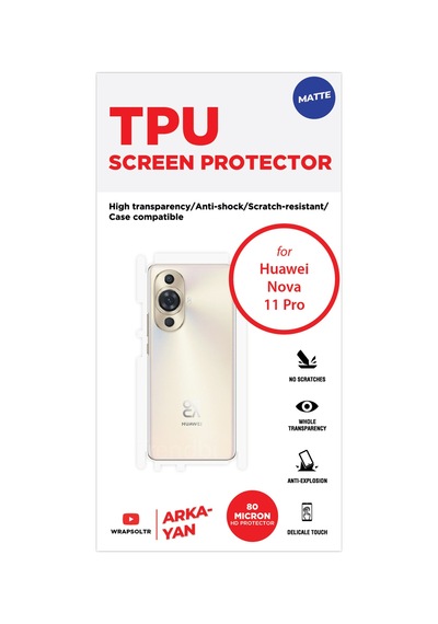 Huawei Nova 11 Pro Mat Arka Ve Yan Kaplama Hd Film