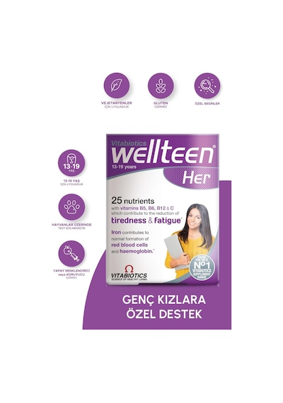 Wellteen Her 13-19 Years Vitabiotics 30 Tablet