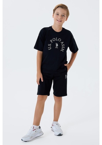 U.S. Polo Assn. U.s. Polo Assn Erkek Çocuk Bermuda 2'li Takım Siyah-2627