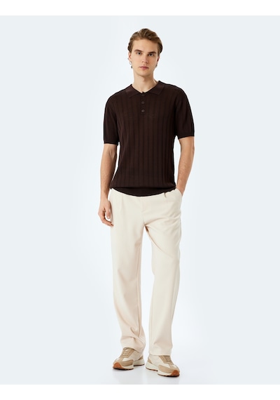 Koton Polo Yaka Düğme Detaylı Viskon Karışımlı Dokulu Kısa Kollu Triko Tişört Kahverengi 5sam70027ht Kahve Kahverengi Koton Polo Yaka Düğme Detaylı Viskon Karışımlı Dokulu Kısa Kollu Triko Tişört Kahverengi 5sam70027ht Kahve Kahverengi