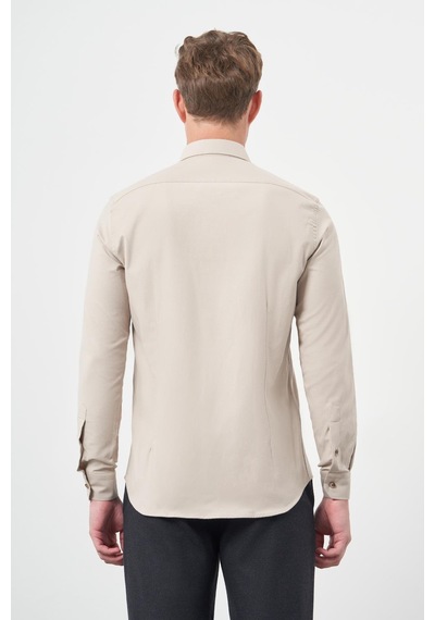 İmza Bej Uzun Kol Düz Bez Ayağı Yarım İtalyan Yaka Cepsiz Pamuklu Classic Slim Fit Gömlek 1004245211 Bej İmza Bej Uzun Kol Düz Bez Ayağı Yarım İtalyan Yaka Cepsiz Pamuklu Classic Slim Fit Gömlek 1004245211 Bej
