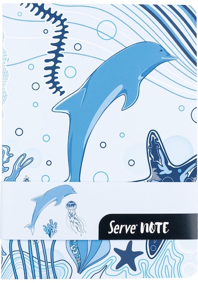 Serve Deep Hediye Seti - Defter, Serve Deep Uclu Kalem, Silgi, Min Gök Mavi