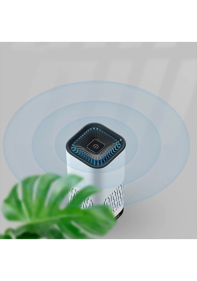 Ally K2 Araç İçm Mini Hava Temizleyici Araba Ev Ofis Taşınabilir Air Purifier- 5775 Siyah Orkide