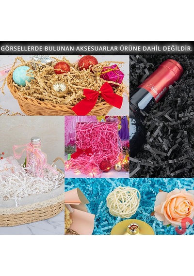 Zikzak Kırpıntı Kağıt Paketleme Dolgu Malzemesi, 50 Gr - Mavi 1+