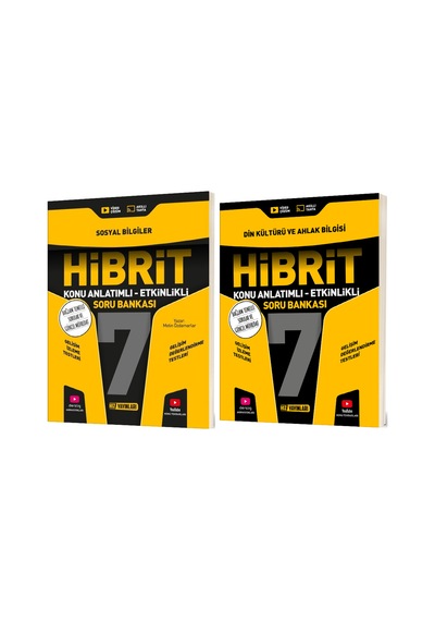 Hız 2027 7. Sınıf Sosyal Bilgiler + Din Kültürü Hibrit - Konu Anlatımlı Soru Bankası Seti 2 Kitap Maarif Model