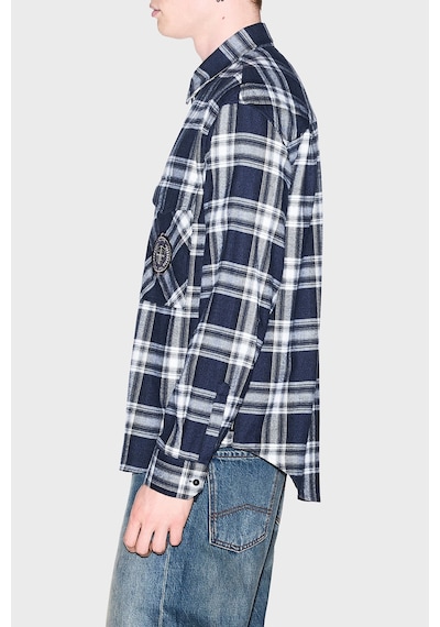 Armani Exchange Ekoseli Oversize Fit Uzun Kollu Gömlek Erkek Gömlek Xm003255 Af27138 Fb529 Lacivert Armani Exchange Ekoseli Oversize Fit Uzun Kollu Gömlek Erkek Gömlek Xm003255 Af27138 Fb529 Lacivert