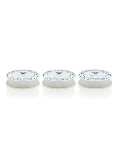 3 Adet Misina İpi Beyaz 0,5 Mm