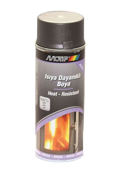 Isıya Dayanıklı Boya Gümüş Gri 690C 400Ml Motip