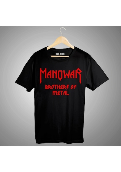 Startmore Manowar Brothers Of Metal Tişört Siyah