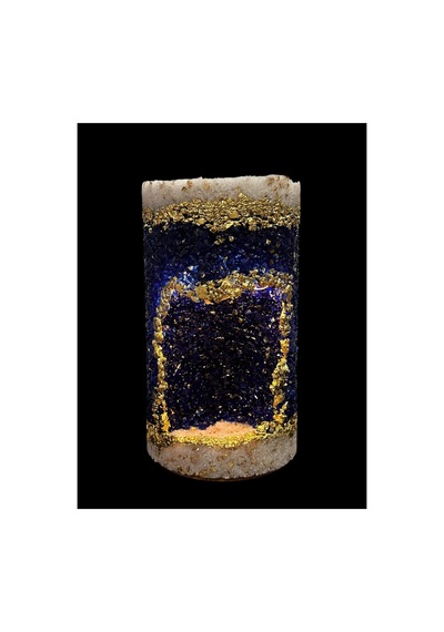 Dekoratif Obje Taşlı Melekli Işıklı Tealight Mumluk