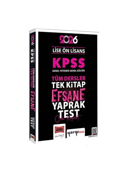 Yargı 2026 Kpss Lise Ön Lisans Efsane Yaprak Test Yargı Yayınları