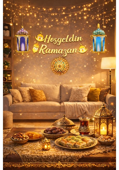 Hoşgeldin Ramazan Süslemesi Ve Kandil Süsleri Tüm Yaşlar
