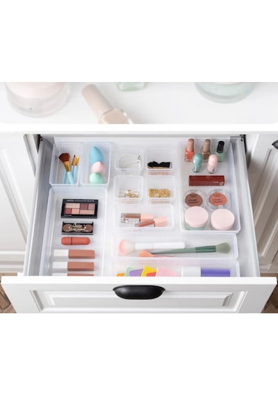 Bade 25 Parça Çekmece Içi Düzenleyici Banyo Makyaj Organizer Takı
