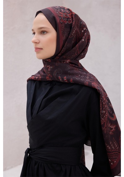 Belli Fresh Vual Şal 75 X 200 - 1468 Bordo