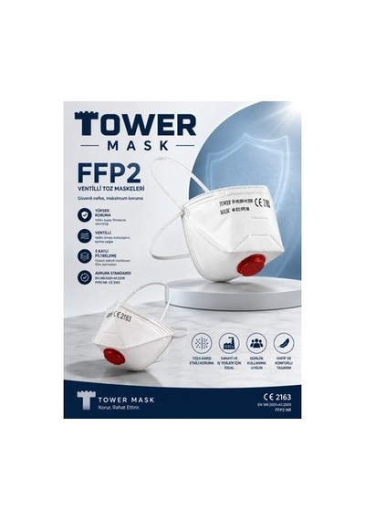 Tower Ffp2 Ventilli Toz Maskesi